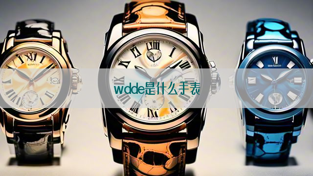 wdde是什么手表